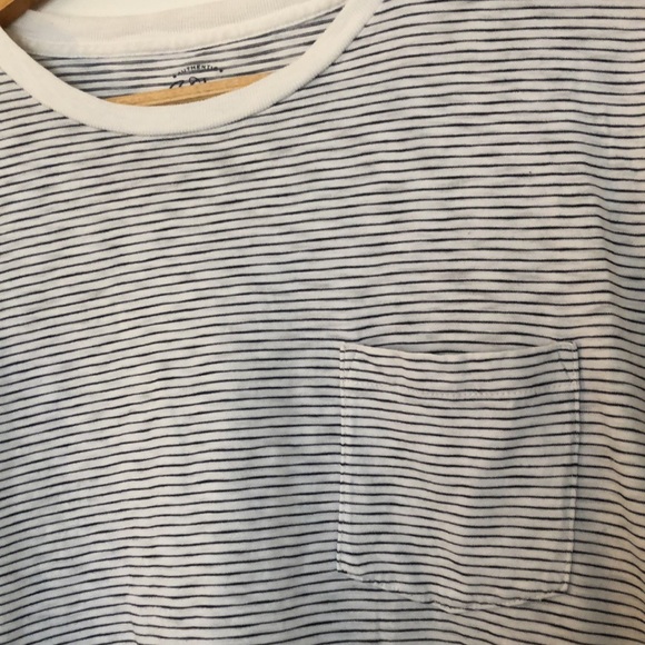Brand New Striped White/Grey JCrew T-Shirt - Picture 3 of 4
